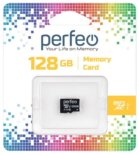 Карта памяти  Perfeo MicroSDXC 128GB (10U1)