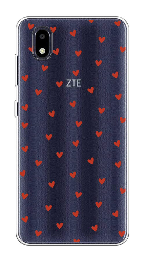 

Чехол на ZTE Blade A3 (2020) "Red hearts", Красный;прозрачный, 133650-1