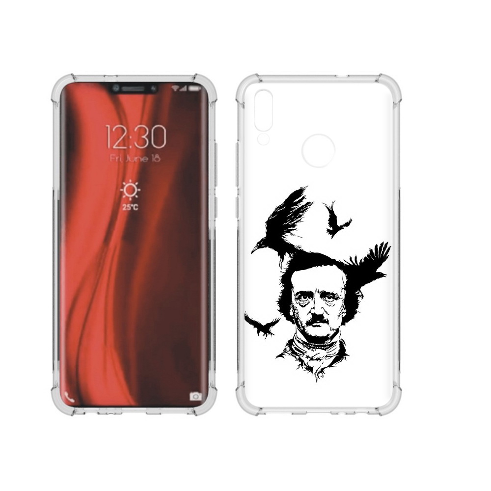 

Чехол MyPads Tocco для Honor 8X Эдгар Аллан черно белый (PT118984.69.204), Tocco