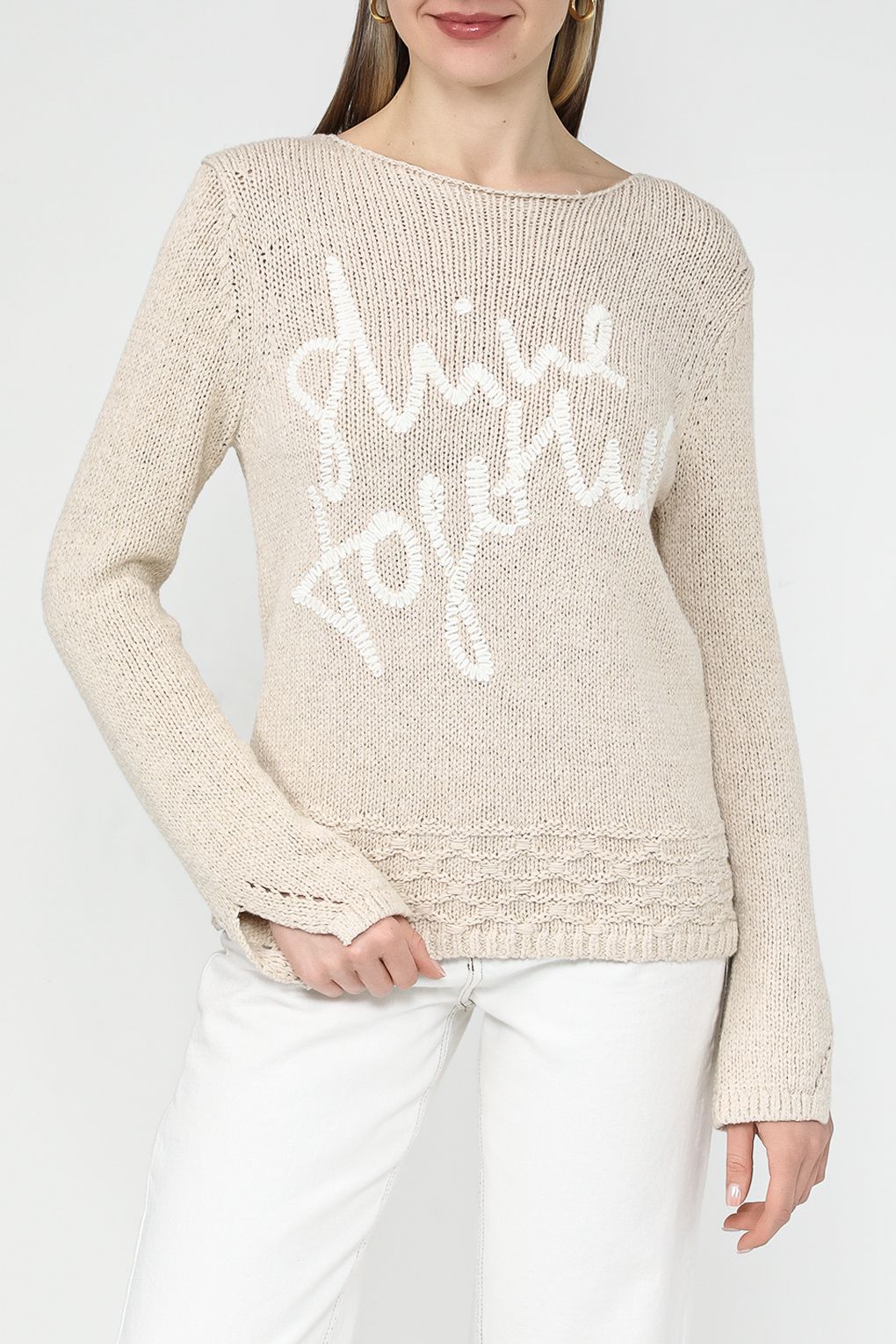 

Джемпер женский Gerry Weber 270505-44702 бежевый 36, 270505-44702