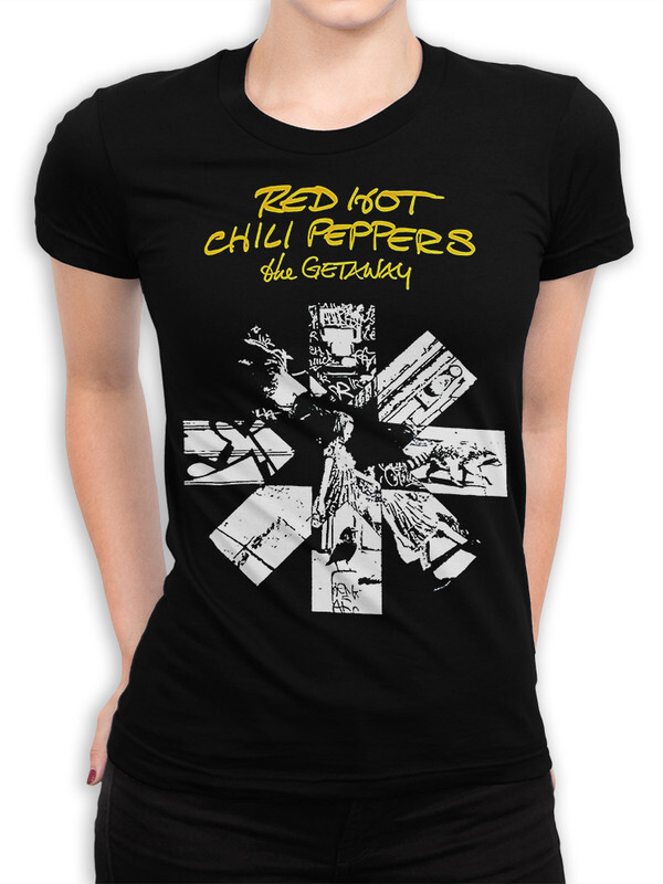 фото Футболка женская design heroes red hot chili peppers - rhcp черная 2xl