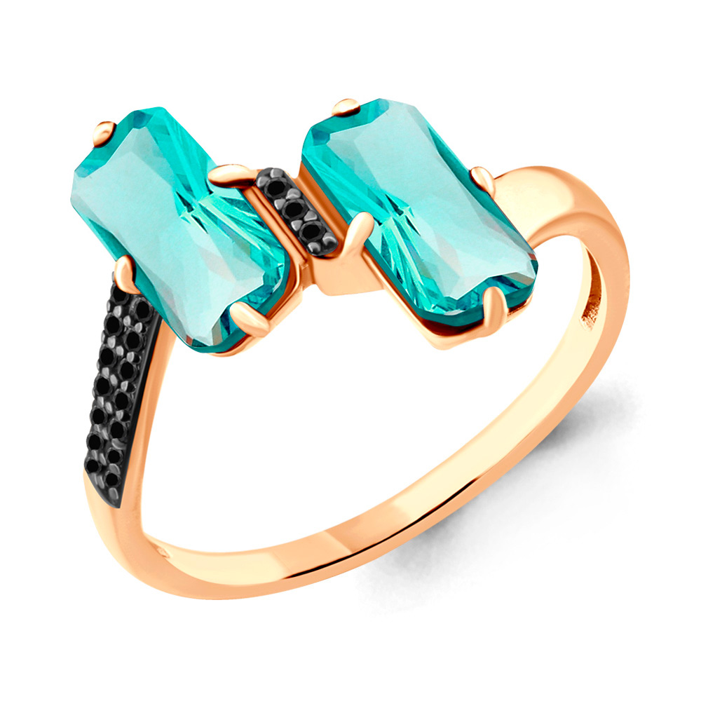 

Кольцо из серебра с кристаллом р. 19 Aquamarine 6902288Ч_925_з, 6902288Ч_925_з