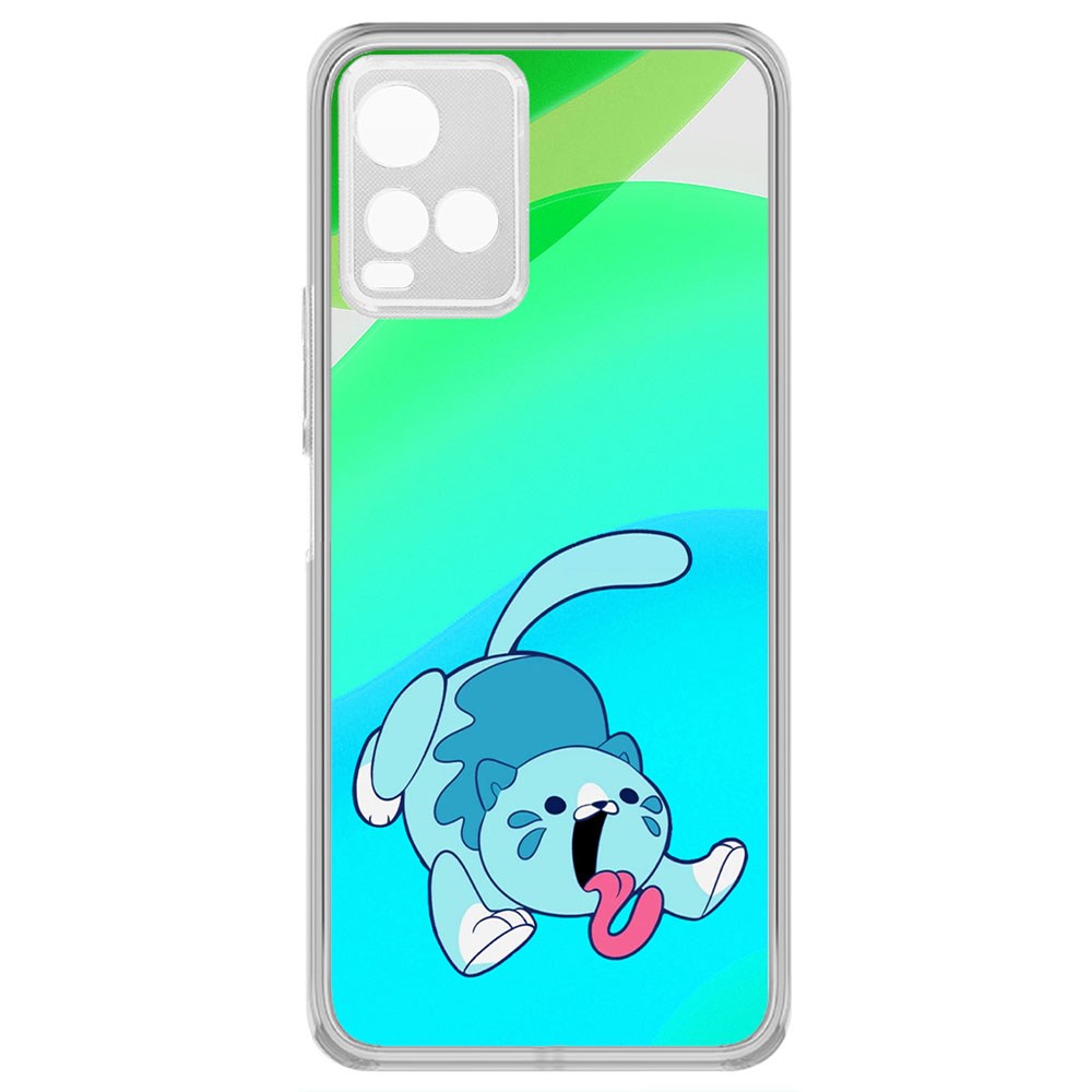 

Чехол-накладка Krutoff Clear Case Хаги Ваги - Конфетная Кошка для Vivo Y21, Прозрачный