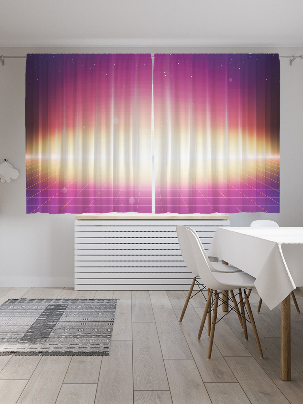 

Шторы JoyArty с фотопечатью "Ритмы диско" из сатена, 290х180 см, Ритмы диско