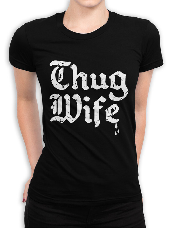 фото Футболка женская design heroes thug wife черная xs