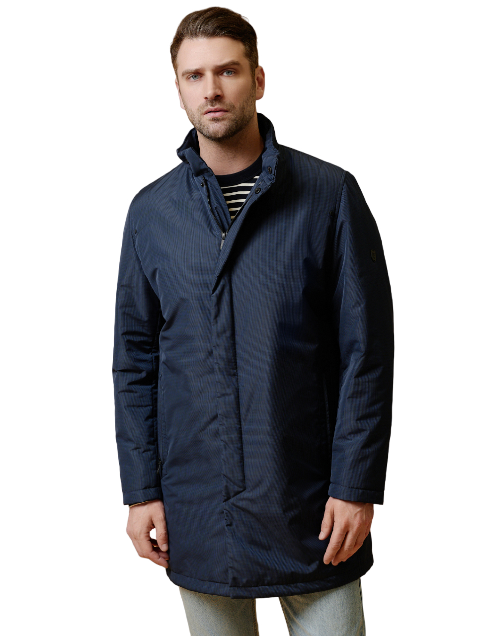 Куртка-плащ Bazioni для мужчин, утеплённый, 3015-2 M Grits Navy, р. 52-182, синий