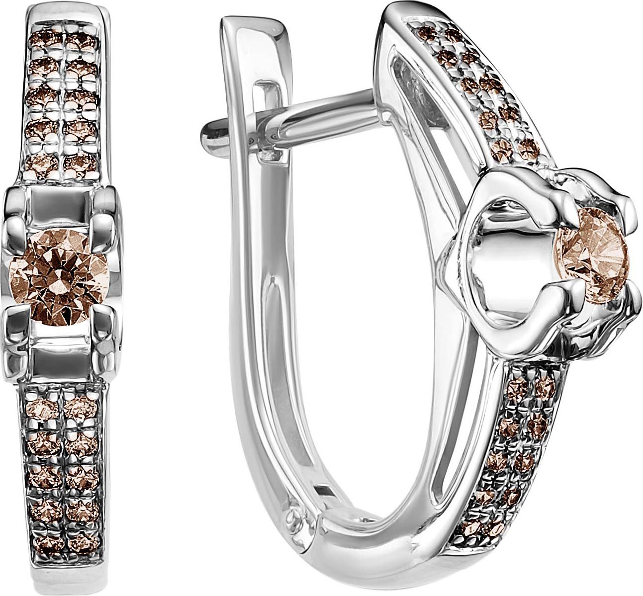 

Серьги из белого золота с бриллиантом Vesna jewelry 2489-256-09-00, 2489-256-09-00