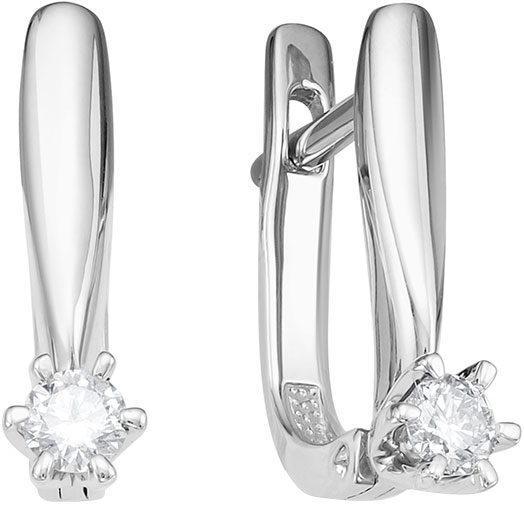 

Серьги из белого золота с бриллиантом Vesna jewelry 2608-251-00-00, 2608-251-00-00