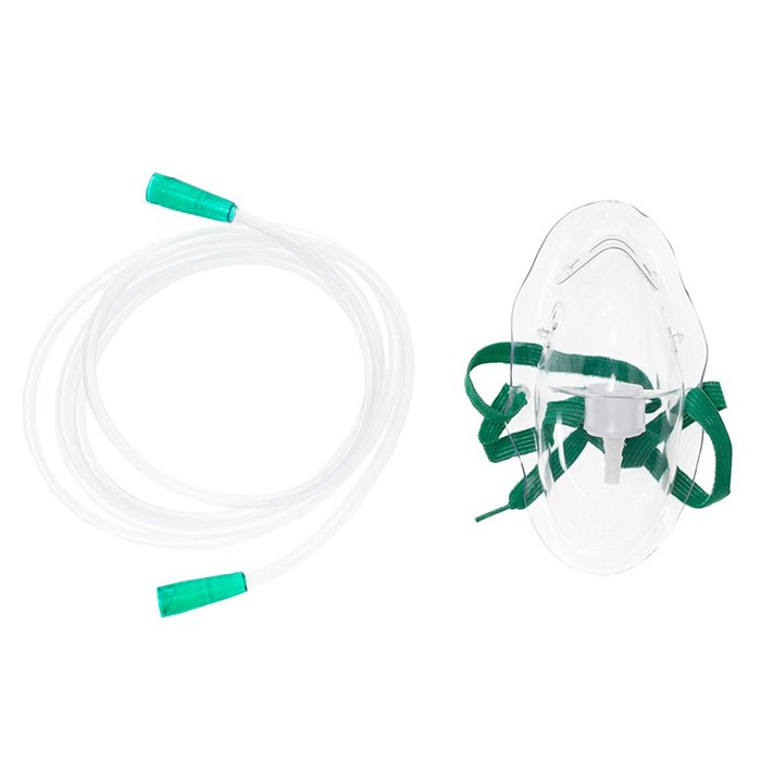 

Маска для кислородной терапии Inekta для взрослых, 10 шт, Прозрачный;зеленый, для взрослых