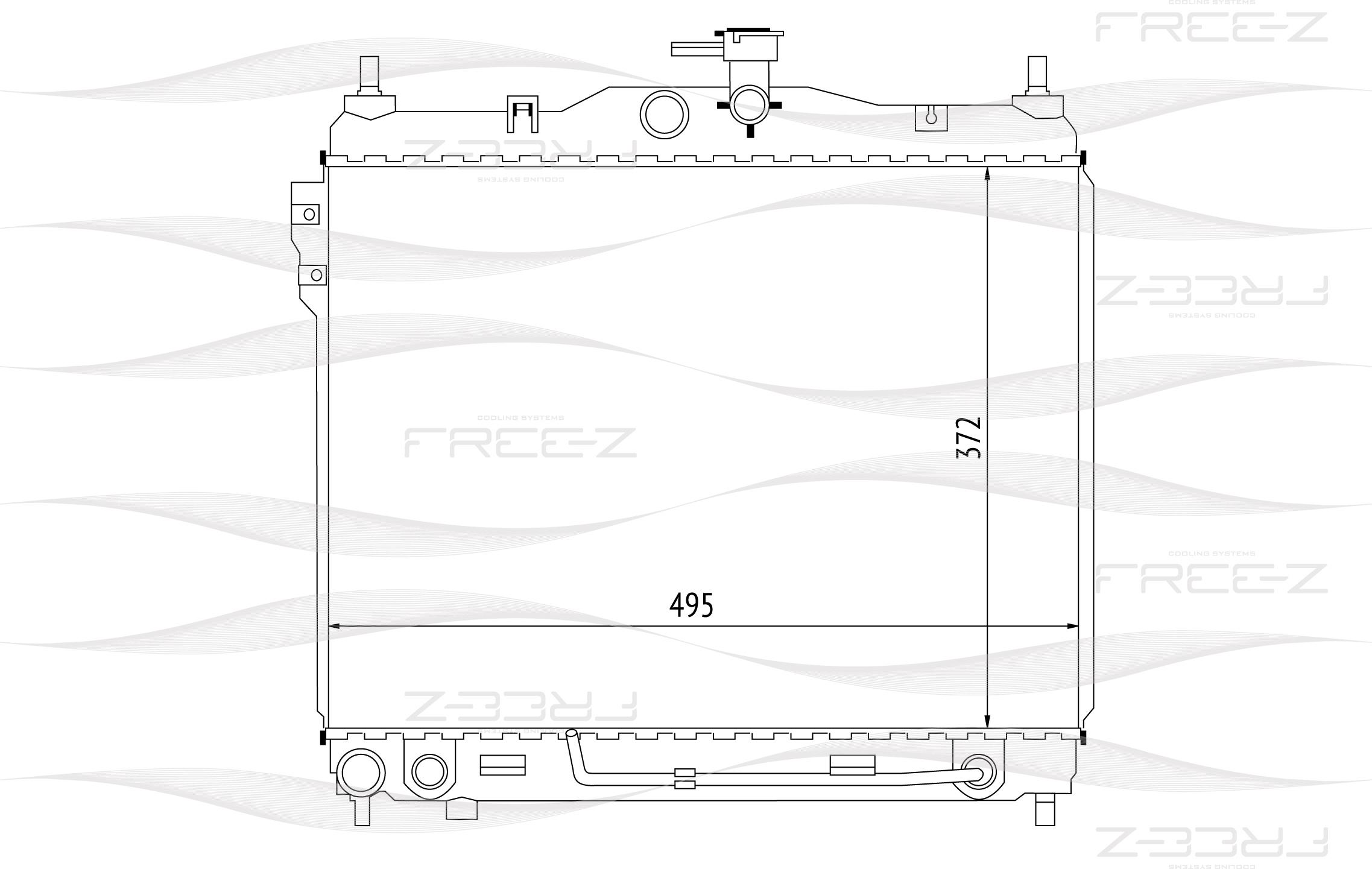 

Радиатор охлаждения FREE-Z KK0234