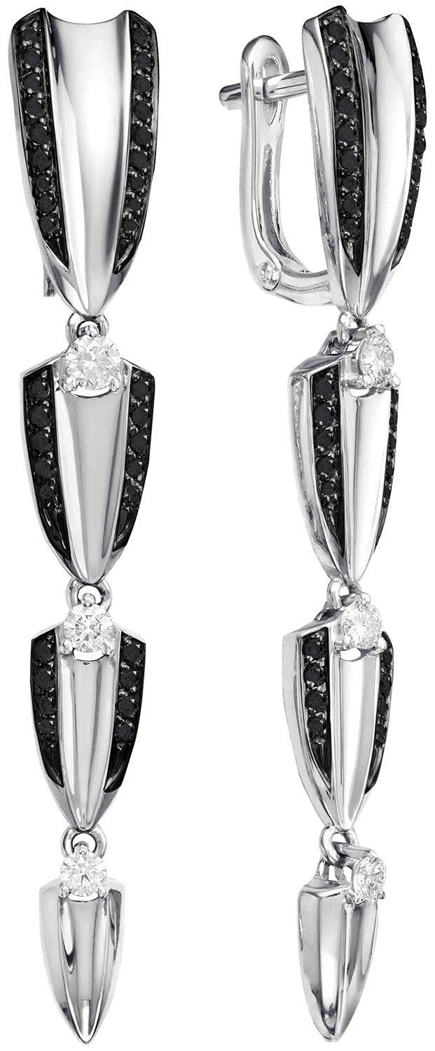 

Серьги из белого золота с бриллиантом Vesna jewelry 2810-256-142-02, 2810-256-142-02