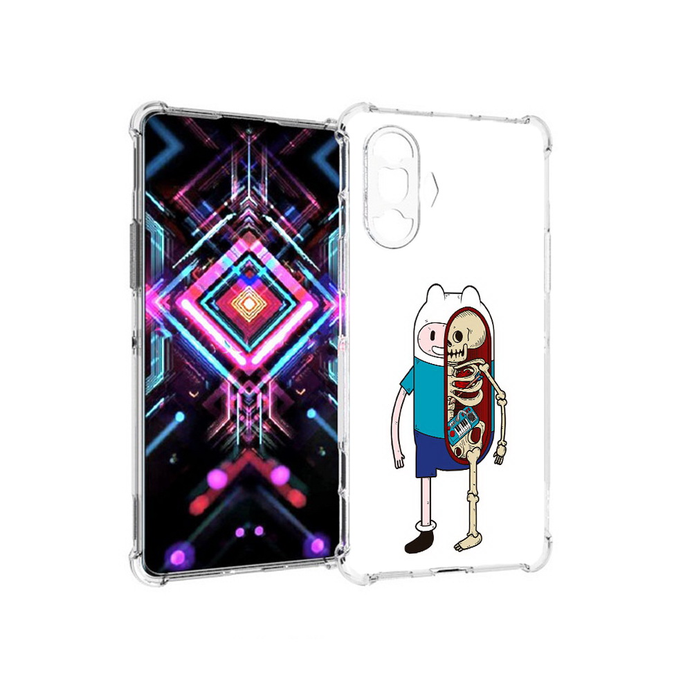 

Чехол MyPads Tocco для Xiaomi Poco F3 GT Финн скелет (PT172450.277.187), Прозрачный, Tocco