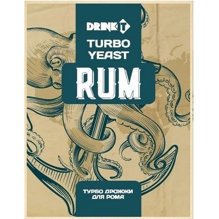 

Набор дрожжи Drinkit Rum 5шт