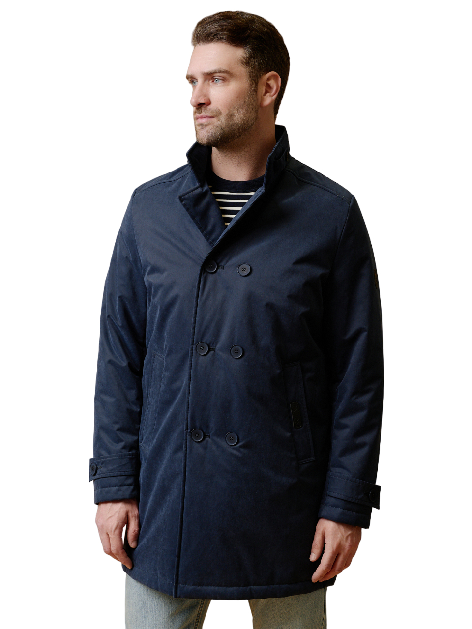 Куртка-плащ BAZIONI для мужчин, утеплён, 3056-1 M Tops Dk Navy, р. 50-176, тёмно-синий