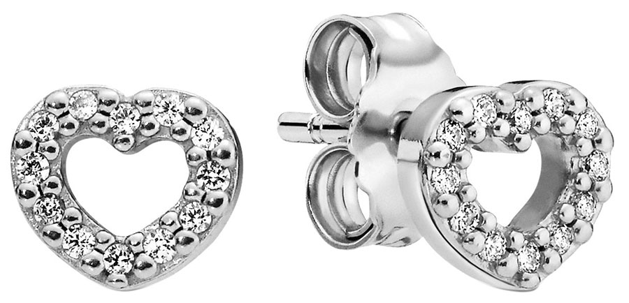 

Серьги-пусеты из серебра с фианитом Pandora 290528CZ, 290528CZ