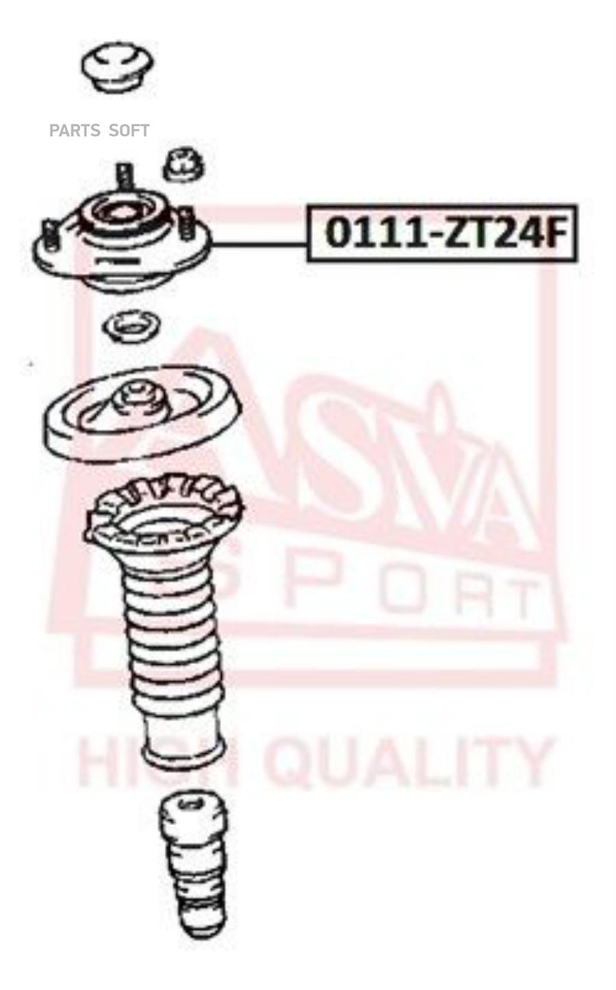 

ASVA '0111ZT24F Опора пер.амортизатора TOYOTA PREMIO 01-07 1шт