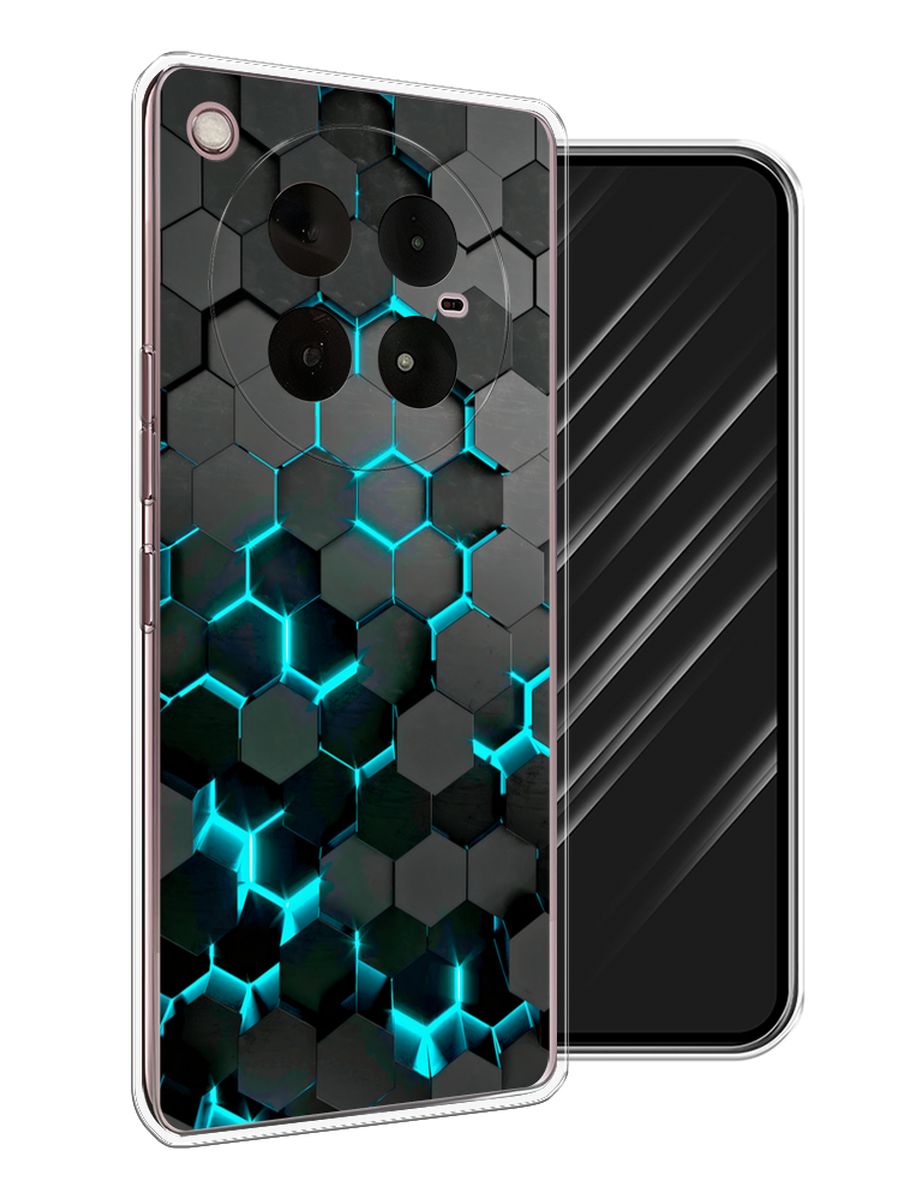 

Чехол Awog на Infinix Zero 40 4G "Соты бирюзовые", Черный;бирюзовый;синий, 3106350-1