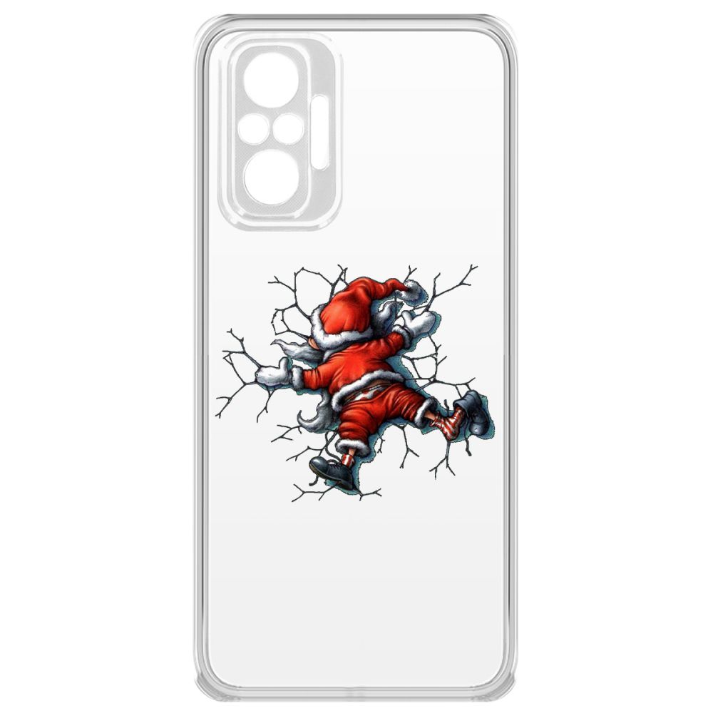 фото Чехол-накладка krutoff clear case после праздника для xiaomi redmi note 10 pro