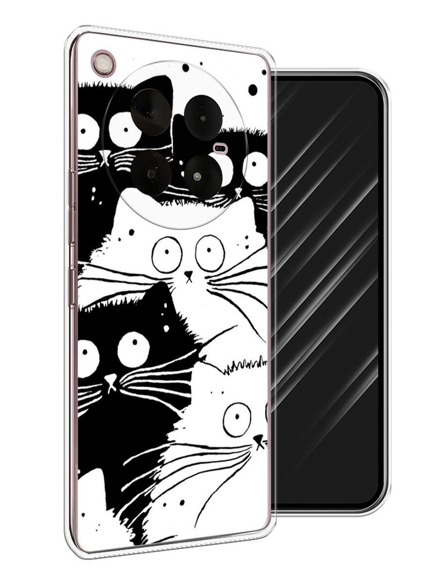 

Чехол Awog на Infinix Zero 40 4G "Коты черно-белые", Черный;белый, 3106350-1