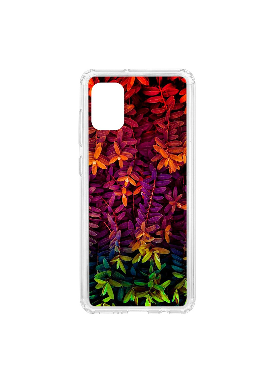 фото Чехол на samsung galaxy a31 kruche print neon leaves кruче