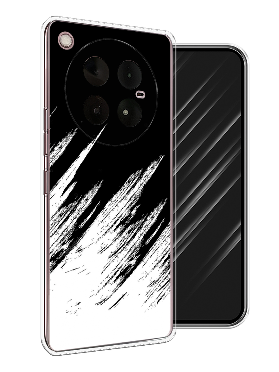 

Чехол Awog на Infinix Zero 40 4G "Черно белые брызги", Черный;белый;бежевый, 3106350-1