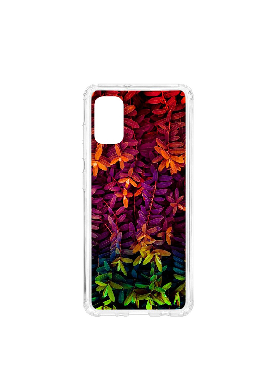 фото Чехол на samsung galaxy a41 kruche print neon leaves кruче