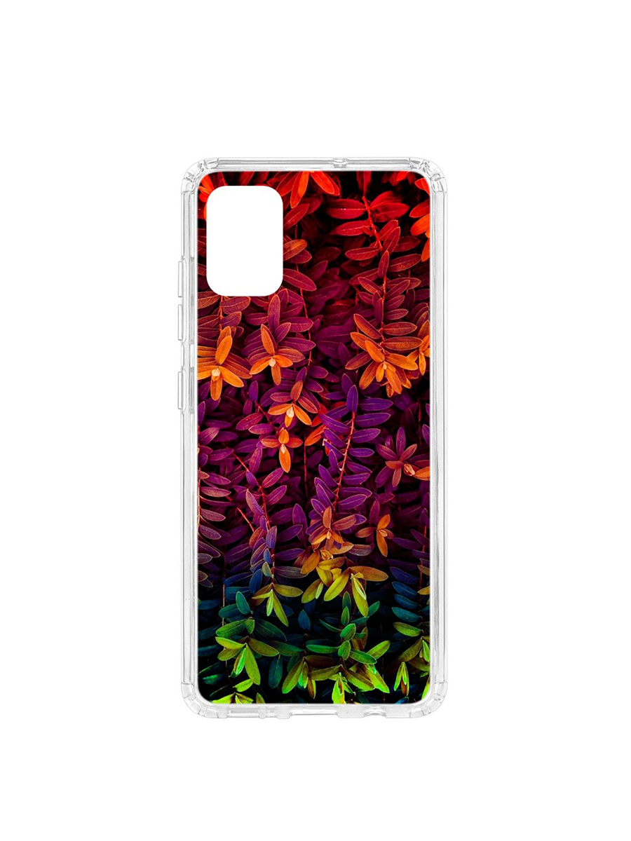 Чехол на Samsung Galaxy A51 Kruche Print Neon leaves