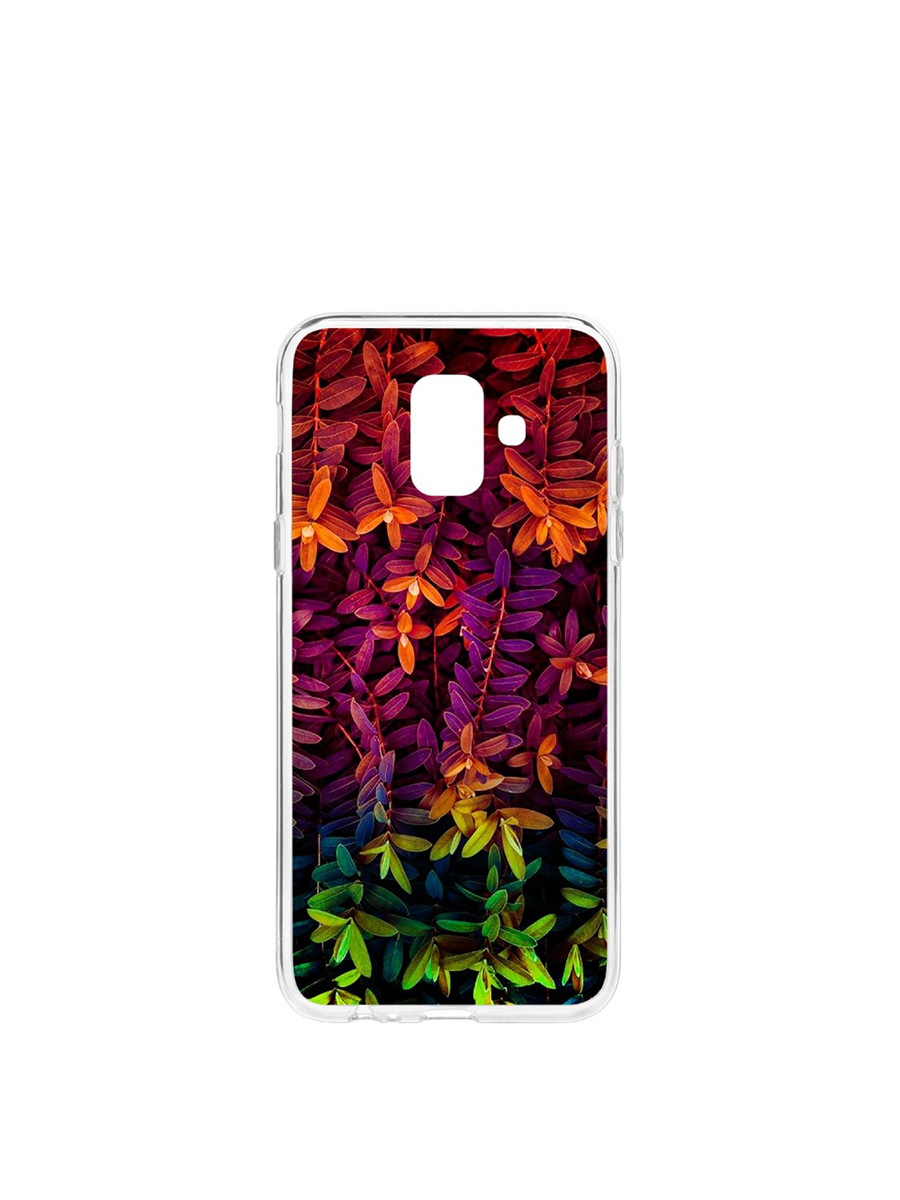 фото Чехол на samsung galaxy a6 (2018) a600f kruche print neon leaves 1 кruче