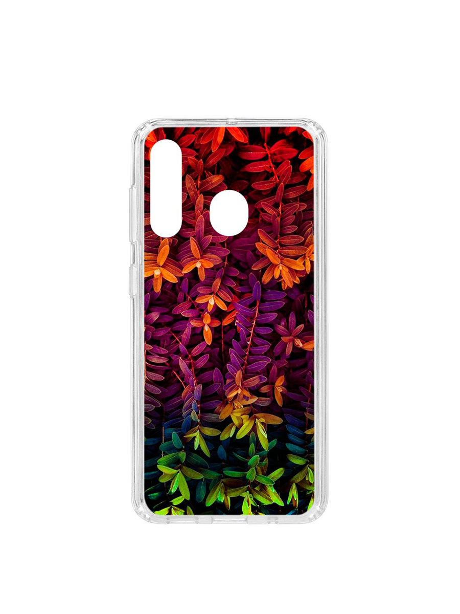 фото Чехол на samsung galaxy a60 2019 kruche print neon leaves кruче