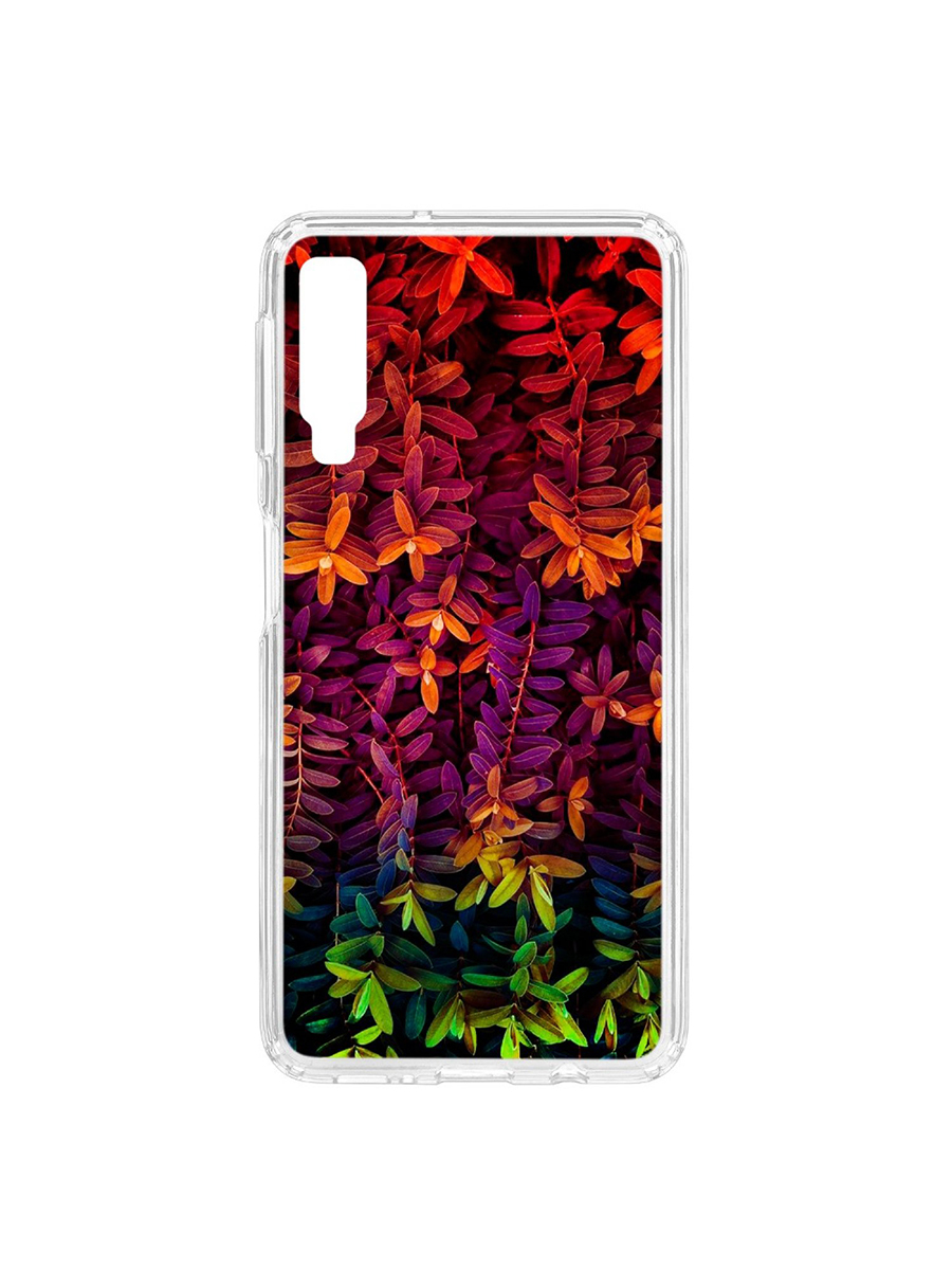 фото Чехол на samsung galaxy a7 (2018) a750 kruche print neon leaves кruче