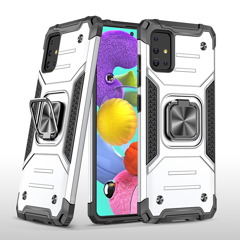 фото Противоударный чехол legion case для samsung galaxy a51 (серебряный) black panther