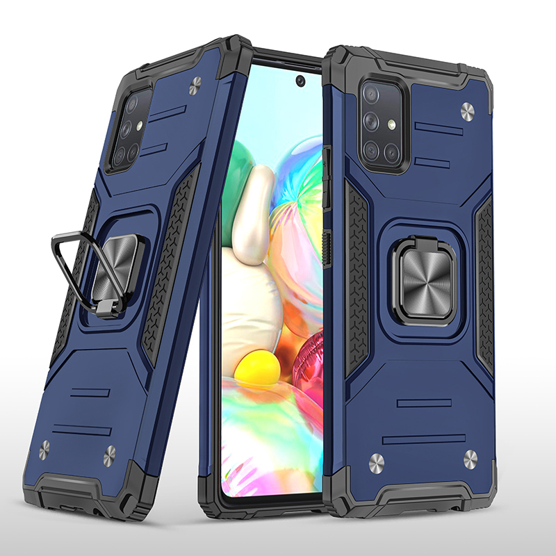 фото Противоударный чехол legion case для samsung galaxy a71 (синий) black panther