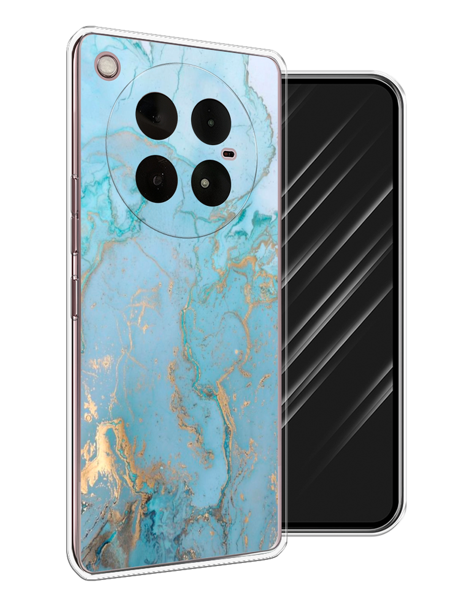 

Чехол Awog на Infinix Zero 40 4G "Голубой мрамор рисунок", 3106350-1