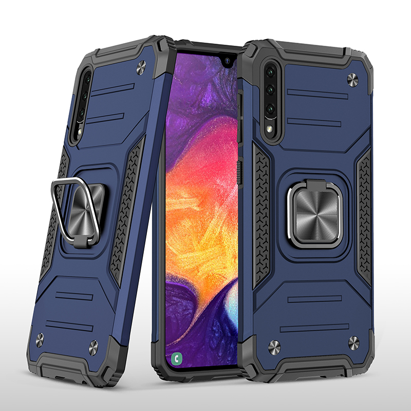 фото Противоударный чехол legion case для samsung galaxy a50/a50s/a30s (синий) black panther