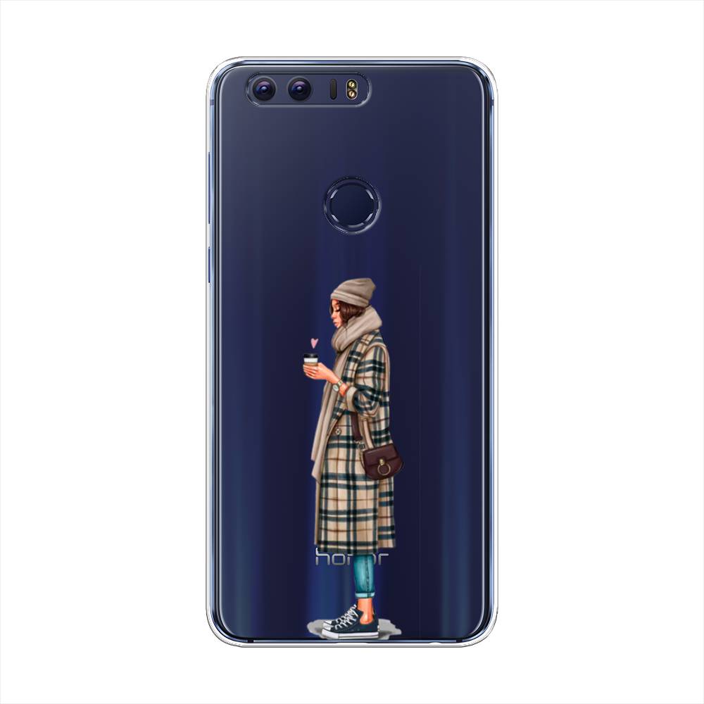 

Чехол на Honor 8 "Утренний кофе", Коричневый;бежевый, 60950-6