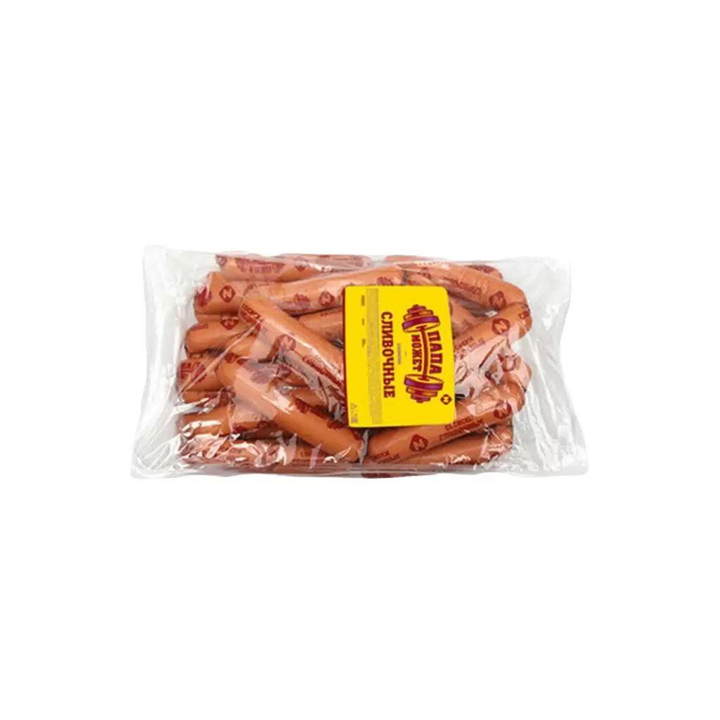 

Сардельки ВкусВилл вареные с телятиной и сыром +-400 г