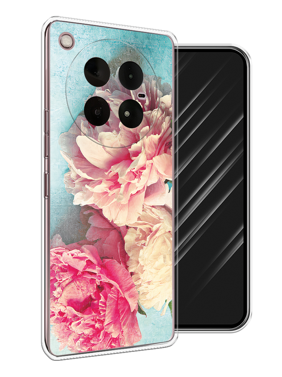 

Чехол Awog на Infinix Zero 40 4G "Пионы new", Бирюзовый, 3106350-1