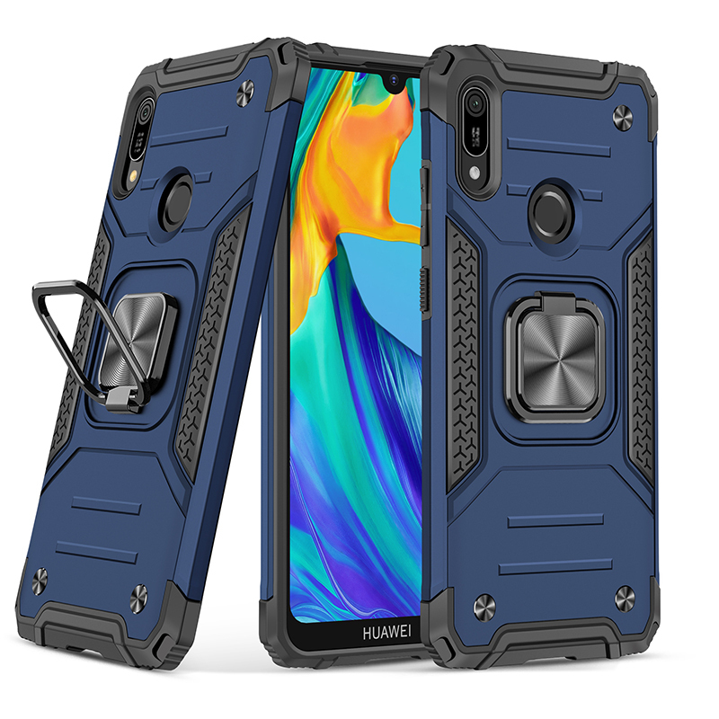 фото Противоударный чехол legion case для huawei y6 2019/y6s/honor 8a (синий) black panther