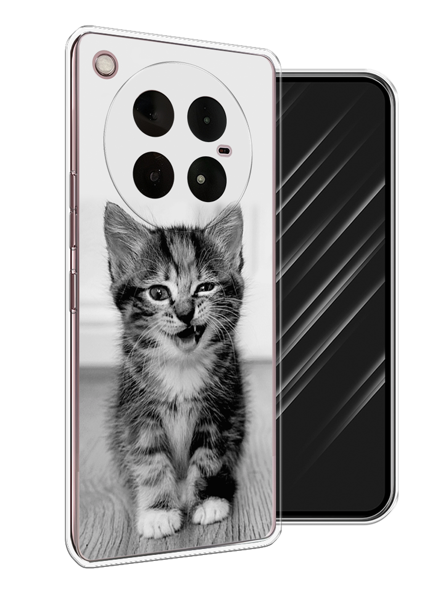 

Чехол Awog на Infinix Zero 40 4G "Подмигивающий котенок", Черный;серый, 3106350-1