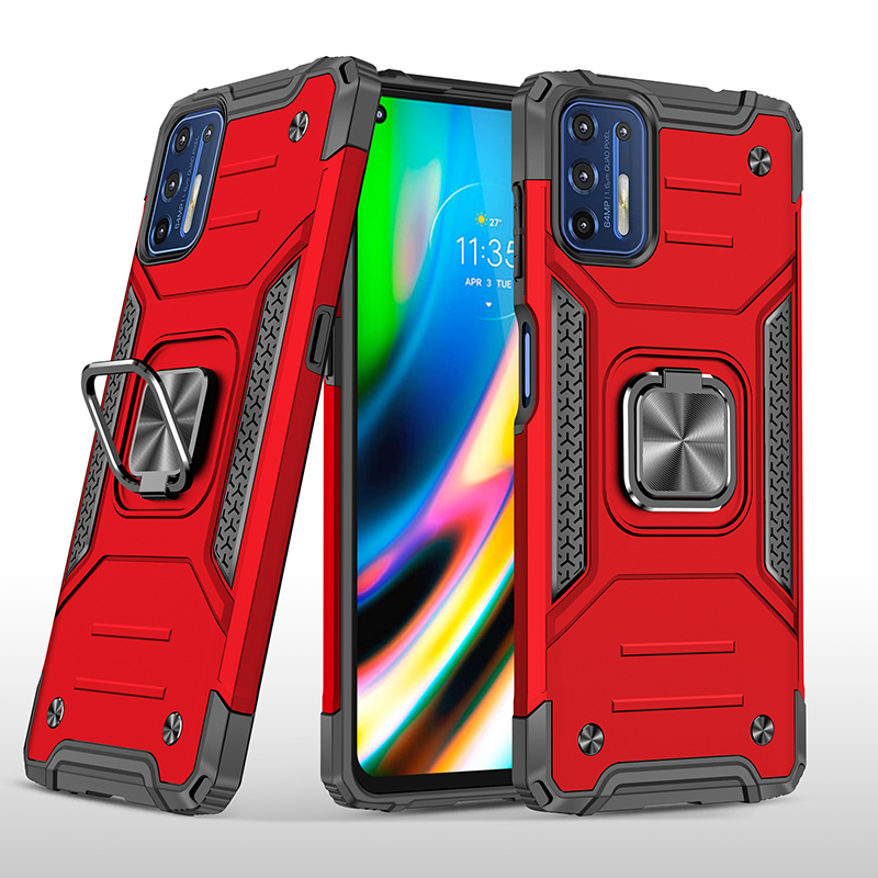 фото Противоударный чехол legion case для moto g9 plus (красный) black panther