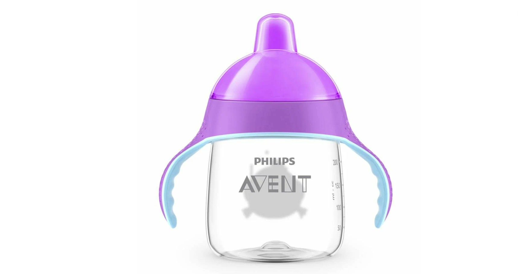 Поильник-непроливайка Philips Avent SCF75314 260 мл 12м фиолетовый 1870₽