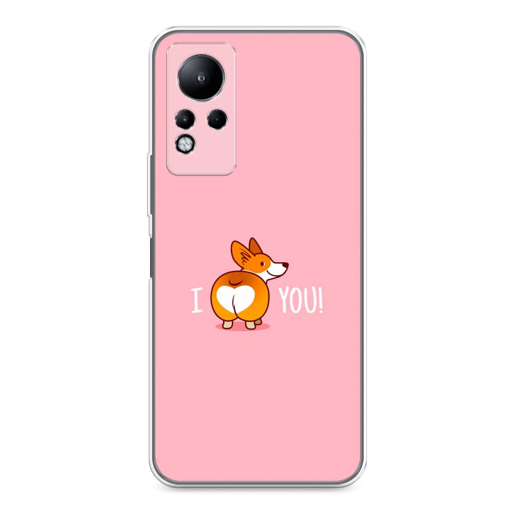 

Чехол для Infinix Note 11/12 G88 "Корги I love you", Розовый;коричневый;белый, 3100450-1