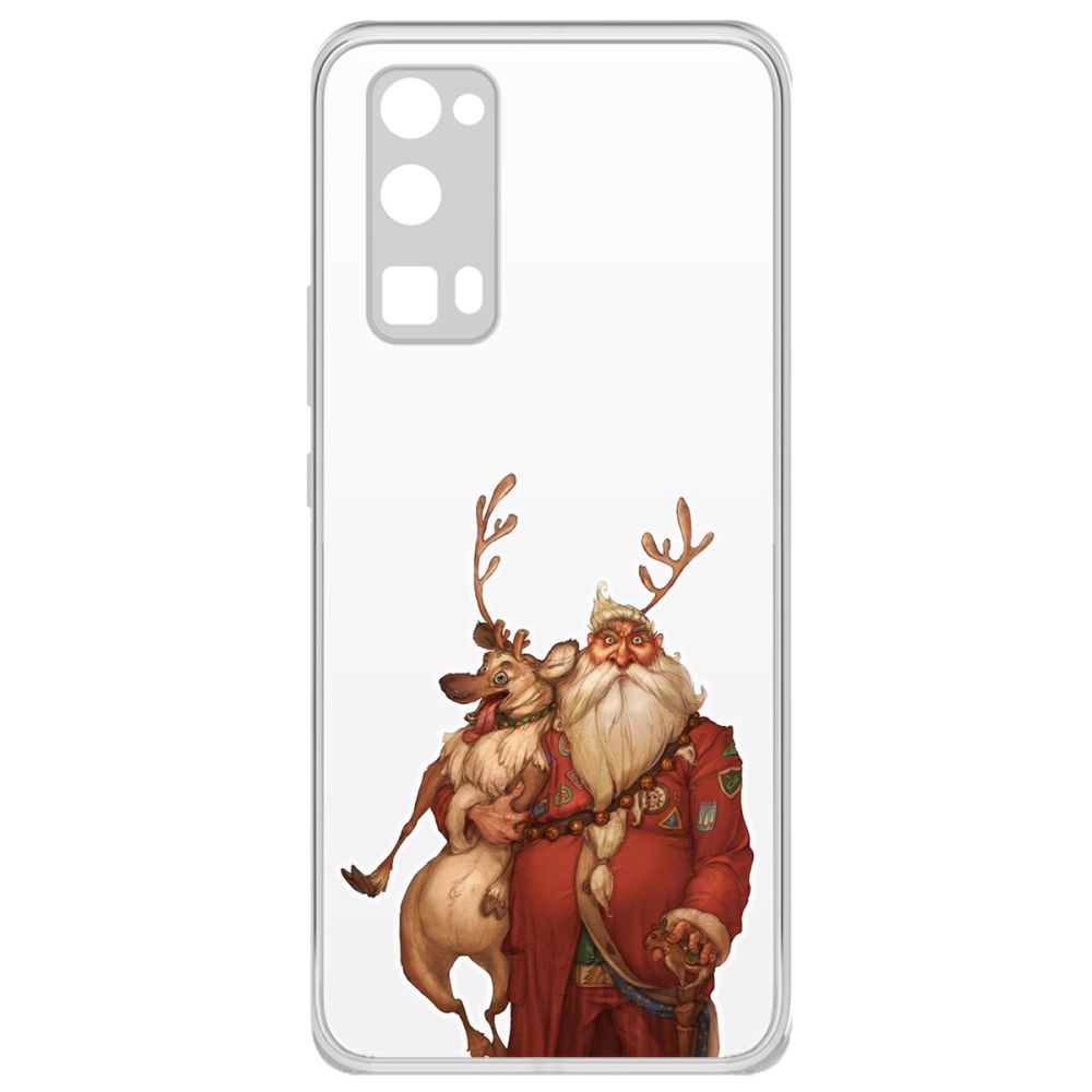 

Чехол-накладка Krutoff Clear Case К-команда для Honor 30 Pro+/30 Pro