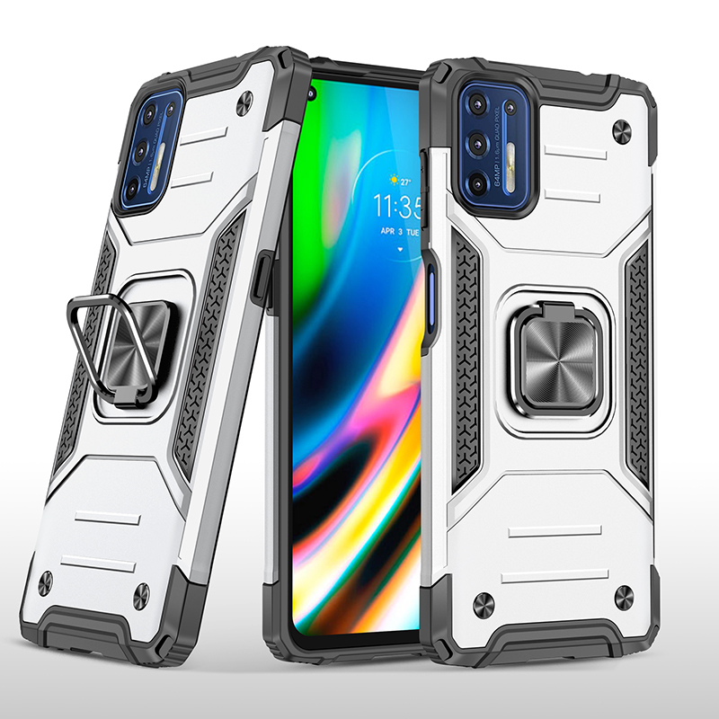 фото Противоударный чехол legion case для moto g9 plus (серебряный) black panther