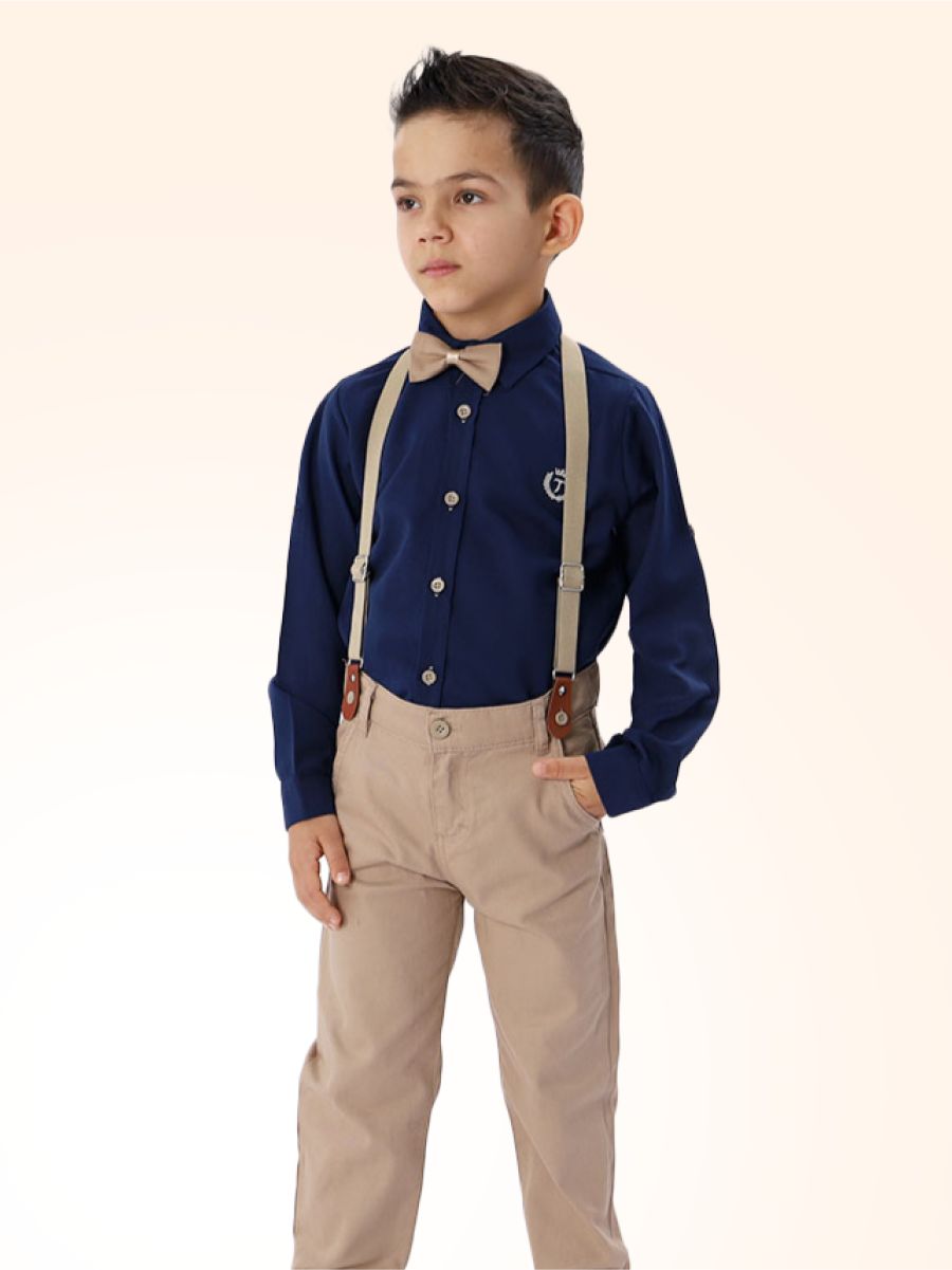 

Костюм классический детский TOGI 15573, синий+бежевый, 110, 15573