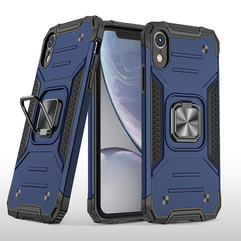 фото Противоударный чехол legion case для iphone xr (синий) black panther