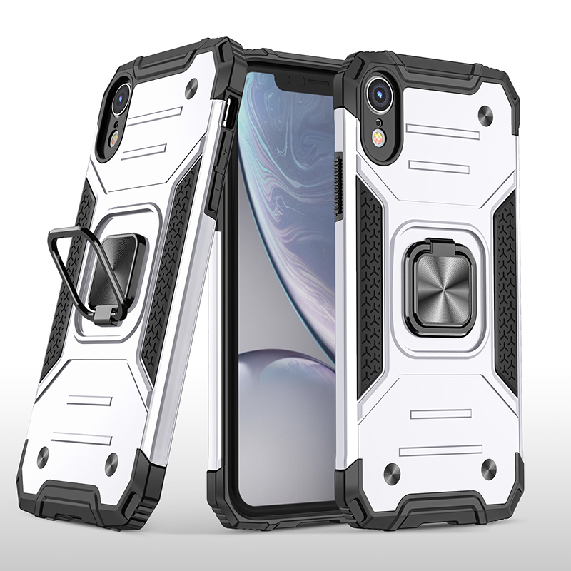 фото Противоударный чехол legion case для iphone xr (серебряный) black panther