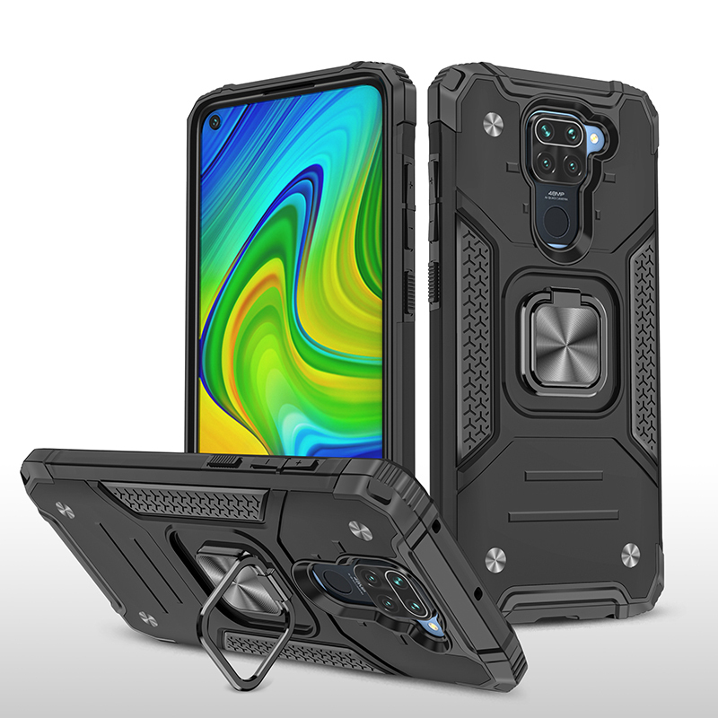 фото Противоударный чехол legion case для xiaomi redmi note 9 (черный) black panther