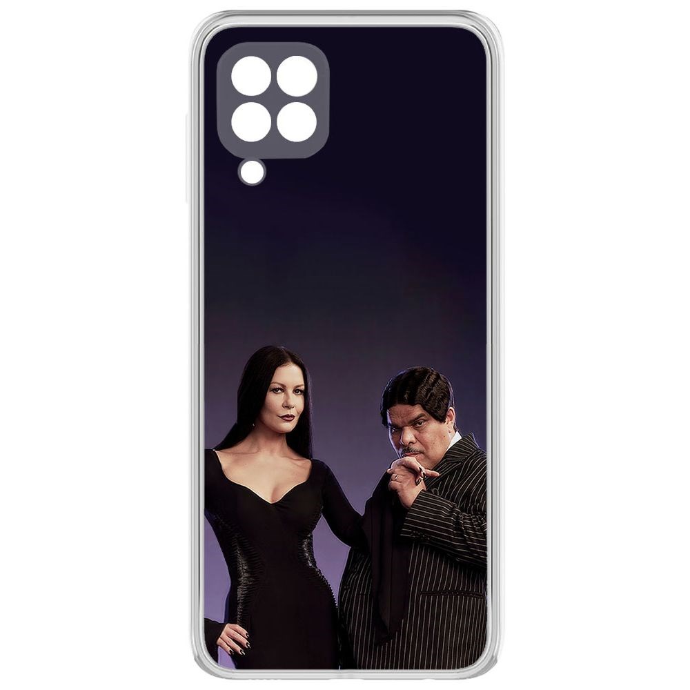 

Чехол-накладка Уэнсдей Аддамс - Мортиша и Гомес для Samsung Galaxy M32 (M325)