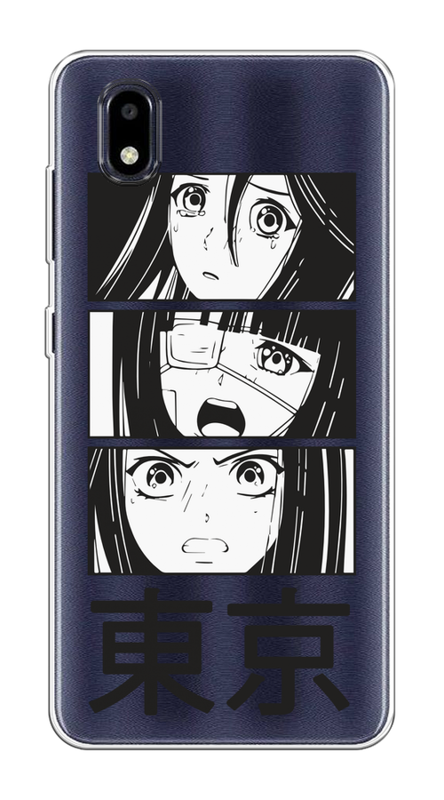 

Чехол на ZTE Blade A3 (2020) "Tokyo girls", Белый;черный;прозрачный, 133650-1